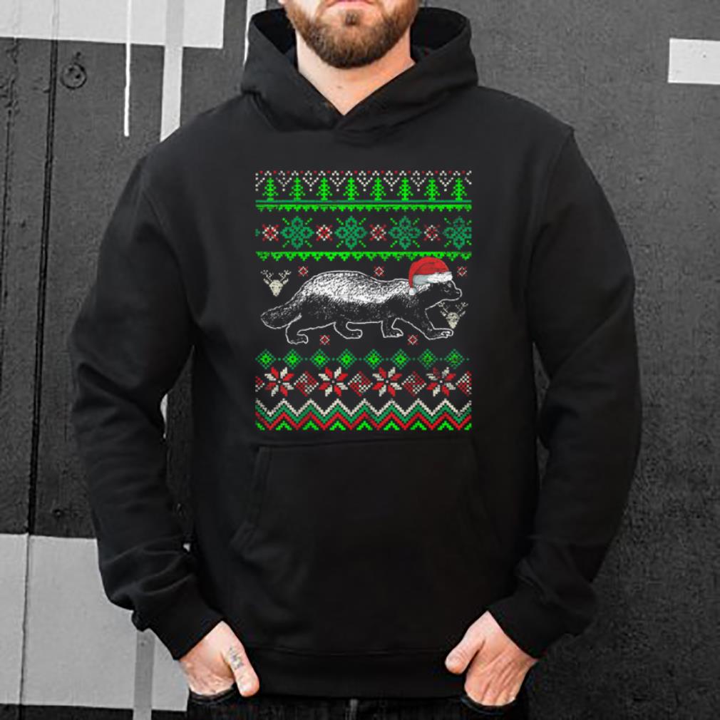 Official Ugly Christmas Honey Badger shirt 4 - Official Ugly Christmas Honey Badger shirt