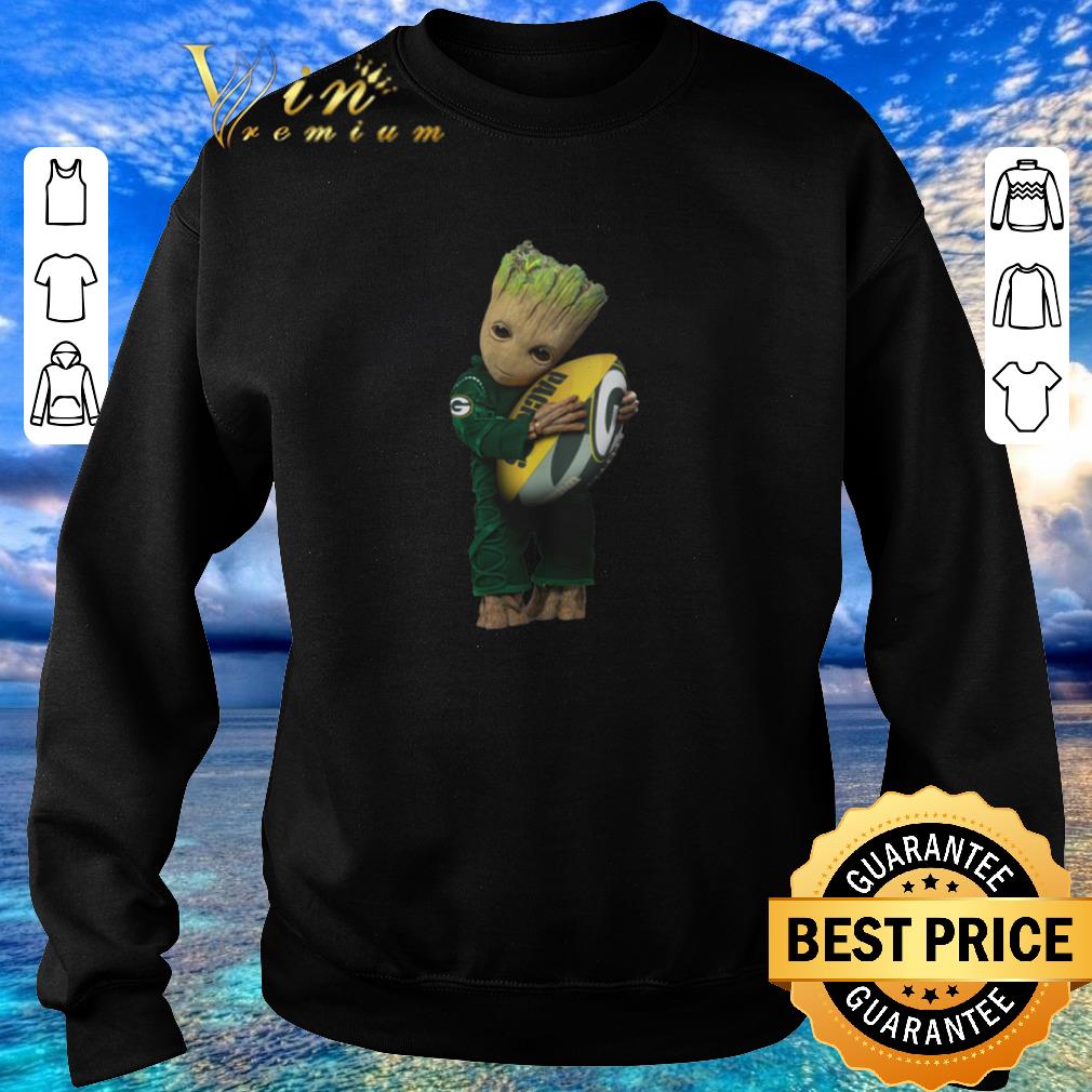 Original Green Bay Packers Baby Groot hug rugby ball shirt 2020 4 - Original Green Bay Packers Baby Groot hug rugby ball shirt 2020