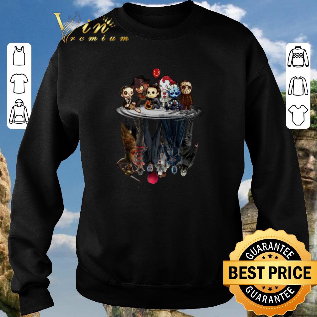 Original Horror movie characters water mirror reflection Halloween shirt 2020 4 - Original Horror movie characters water mirror reflection Halloween shirt 2020