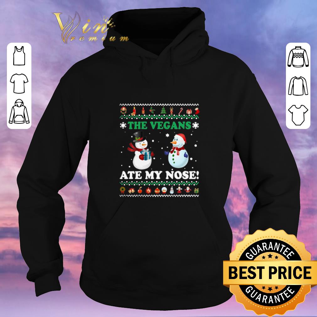 Original Snowman the vegans ate my nose ugly Christmas shirt sweater Original Snowman the vegans ate my nose ugly Christmas shirt sweater 4 - Original Snowman the vegans ate my nose ugly Christmas shirt sweater
