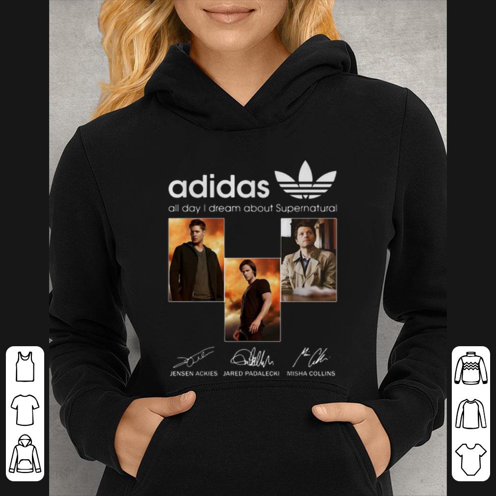 Premium Adidas All Day I Dream About Supernatural Signatures shirt 4 - Premium Adidas All Day I Dream About Supernatural Signatures shirt