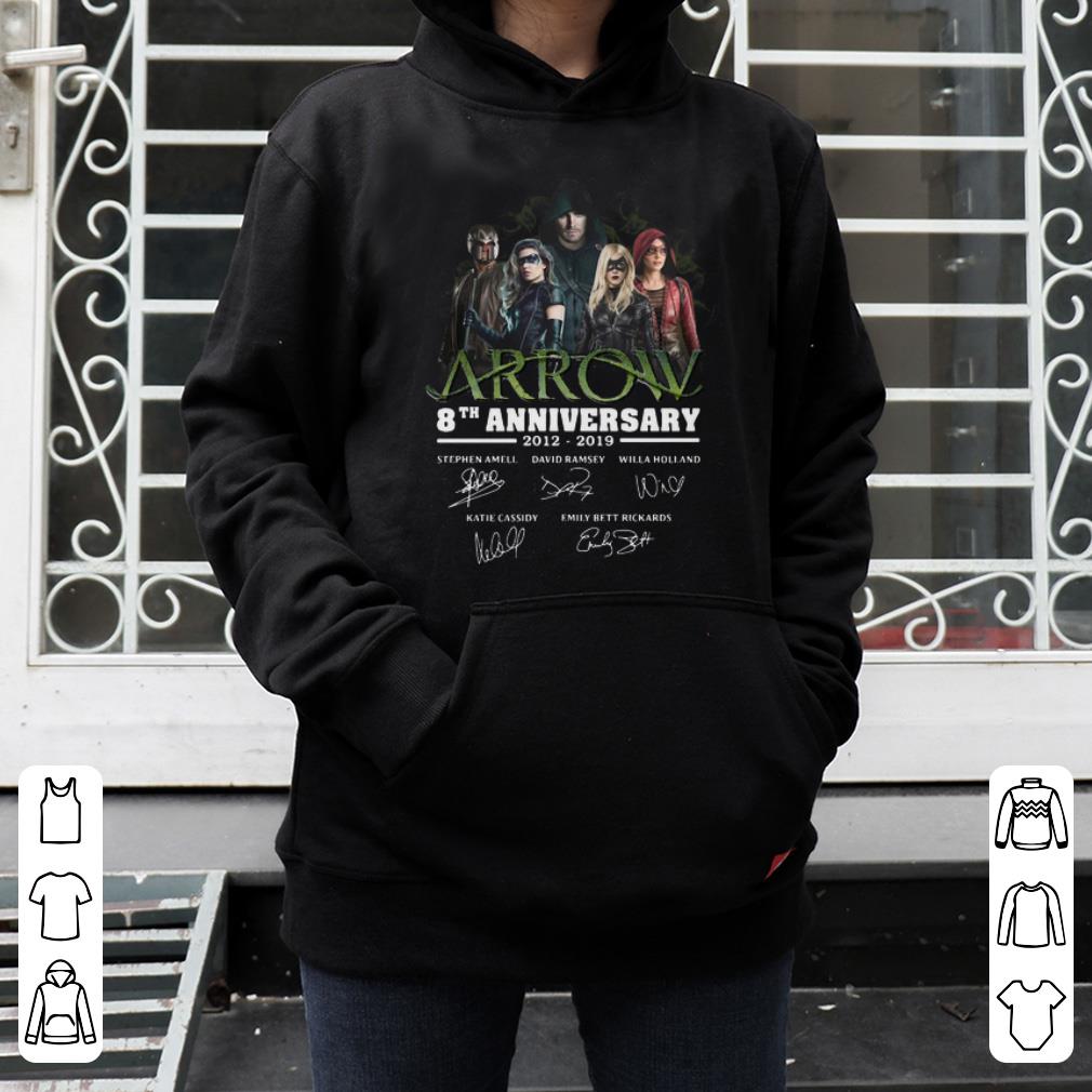 Premium Arrow 8th Anniversary 2012 2019 Signatures shirt 4 - Premium Arrow 8th Anniversary 2012-2019 Signatures shirt