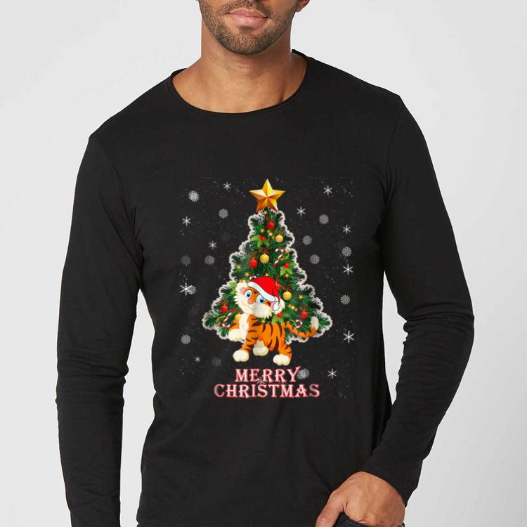 Premium Cute Xmas Christmas Tiger Tree Gift For Christmas shirt 4 - Premium Cute Xmas Christmas Tiger Tree Gift For Christmas shirt