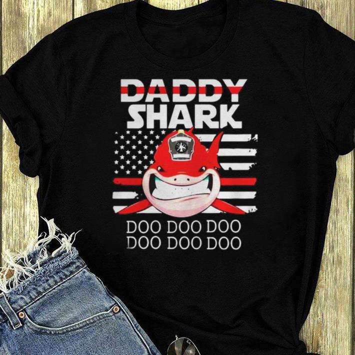 Premium Daddy Shark Doo Doo Firefighter shirt 4 - Premium Daddy Shark Doo Doo Firefighter shirt