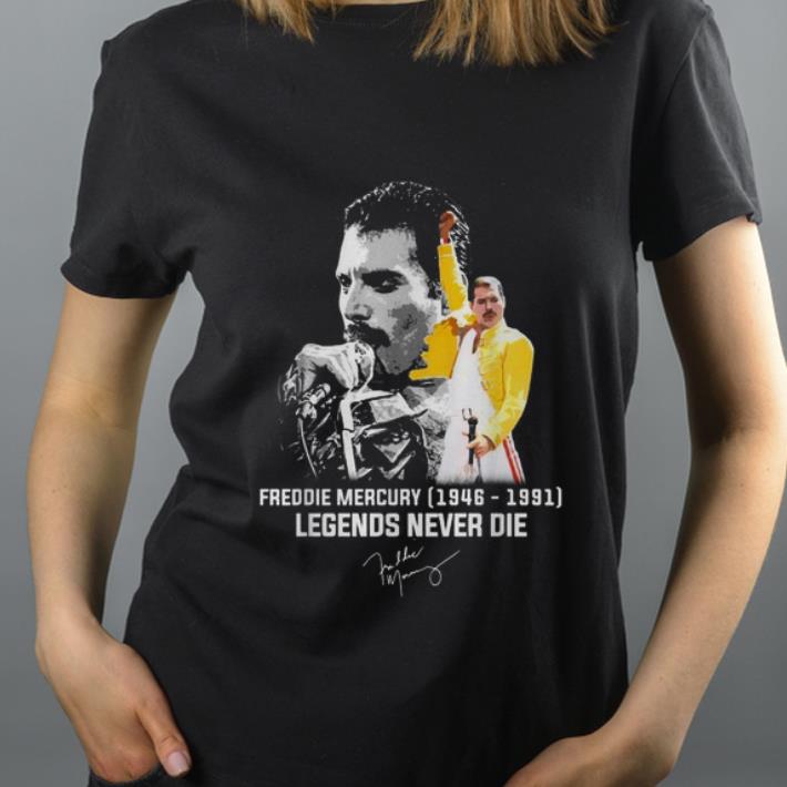 Premium Freddie Mercury 1946 1991 Legends Never Die signature shirt 4 - Premium Freddie Mercury 1946 1991 Legends Never Die signature shirt