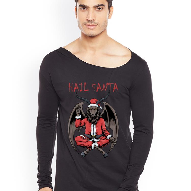 Premium Hail Santa Satanism Goat Christmas shirt 4 - Premium Hail Santa Satanism Goat Christmas shirt