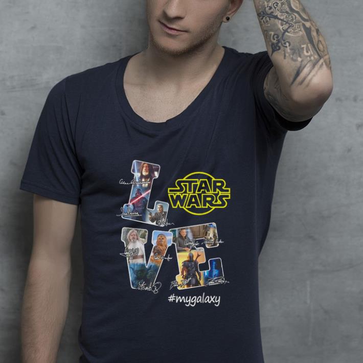 Premium Love Star Wars my Galaxy signatures shirt 4 - Premium Love Star Wars my Galaxy signatures shirt