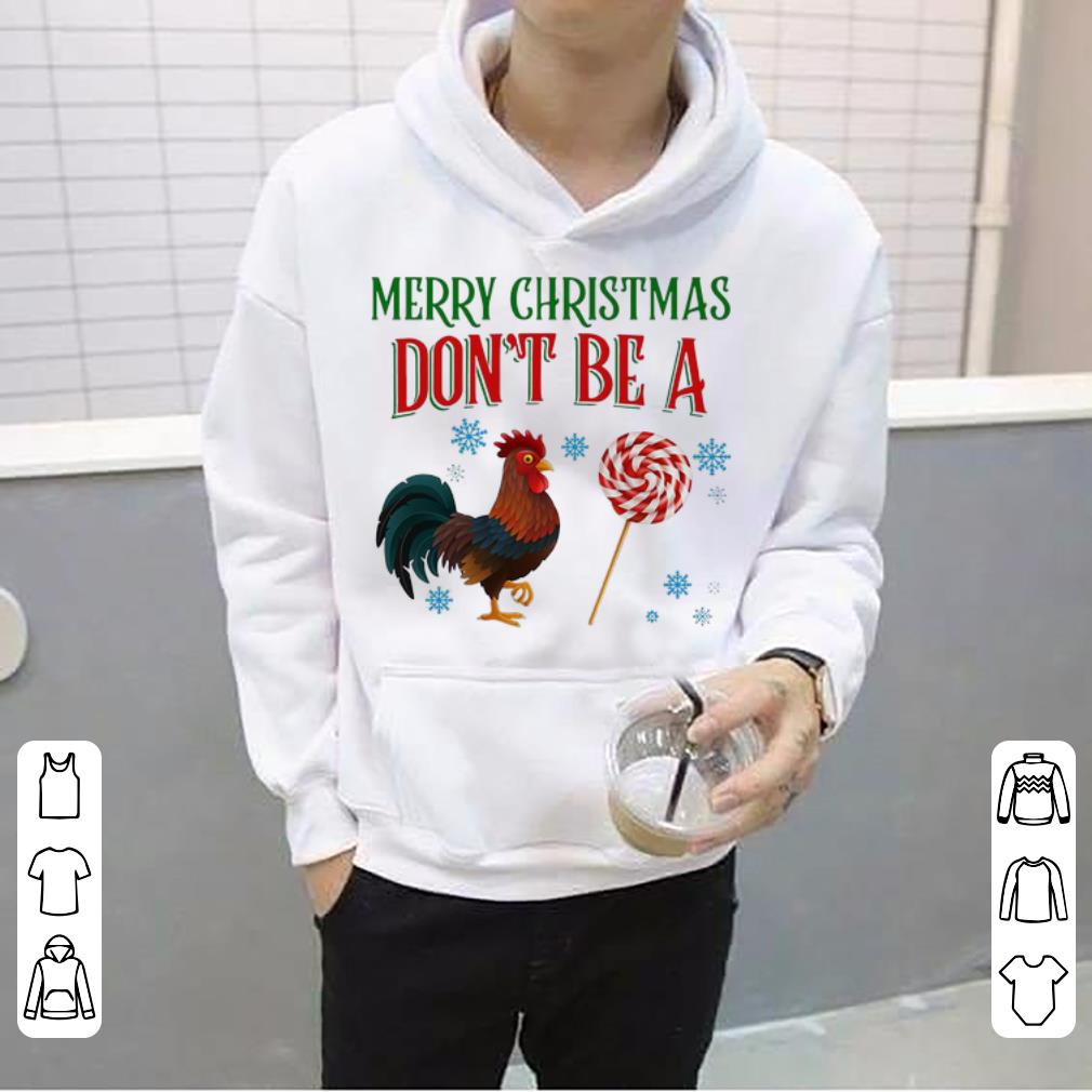 Premium Rooster Candy Merry Christmas Don t Be A Chicken shirt 4 - Premium Rooster Candy Merry Christmas Don’t Be A Chicken shirt