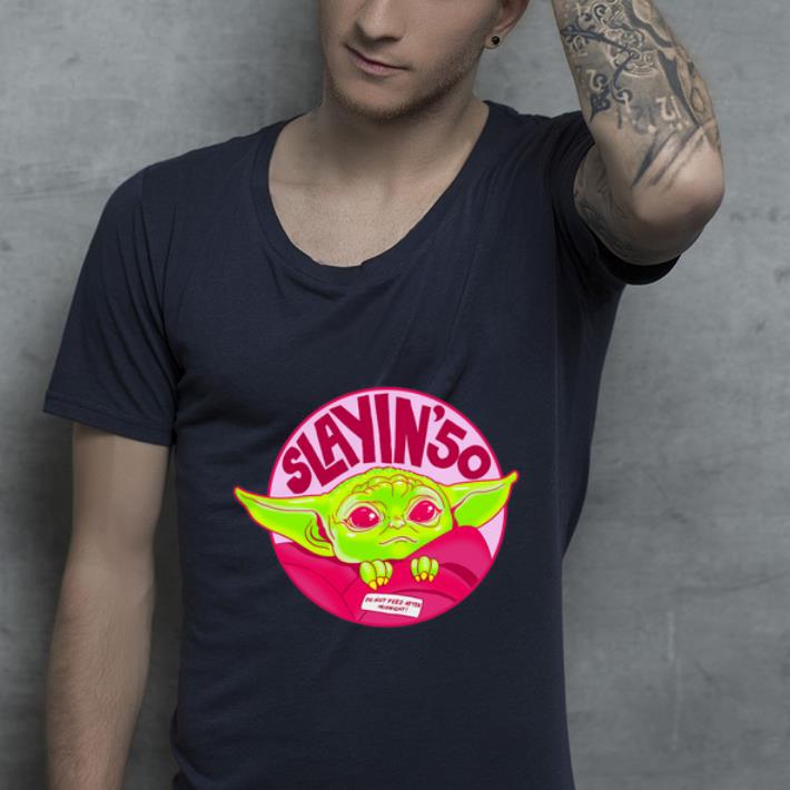 Premium Saying do not feed after midnight Baby Yoda shirt 4 - Premium Saying’ do not feed after midnight Baby Yoda shirt