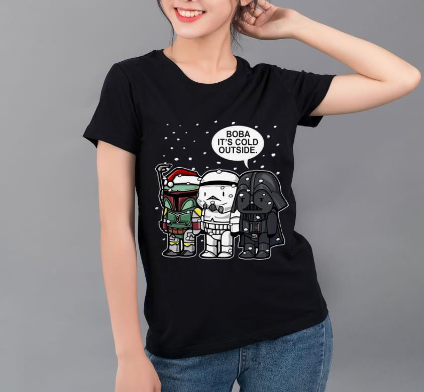 Premium Star Wars Christmas Boba It s Cold Outside shirt 4 - Premium Star Wars Christmas Boba It’s Cold Outside shirt