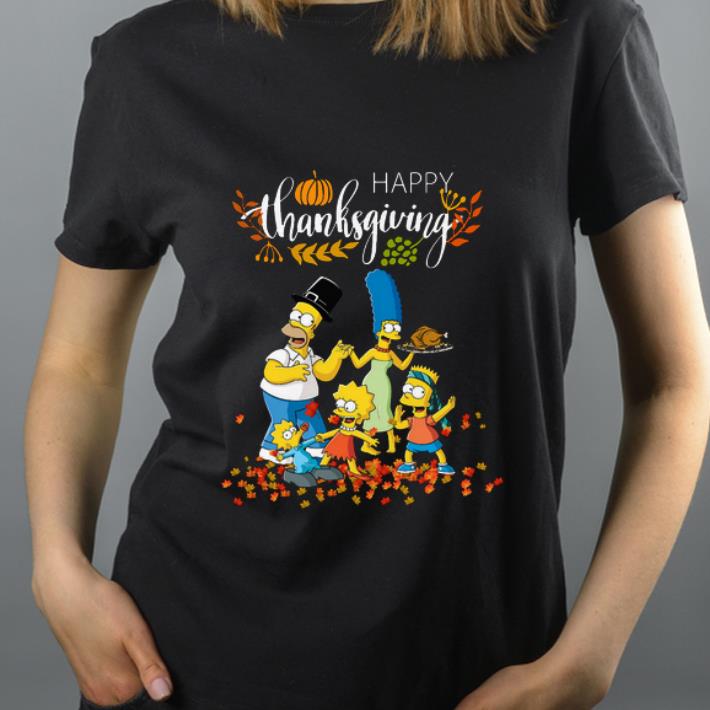 Premium The Simpsons characters happy thanksgiving shirt 4 - Premium The Simpsons characters happy thanksgiving shirt