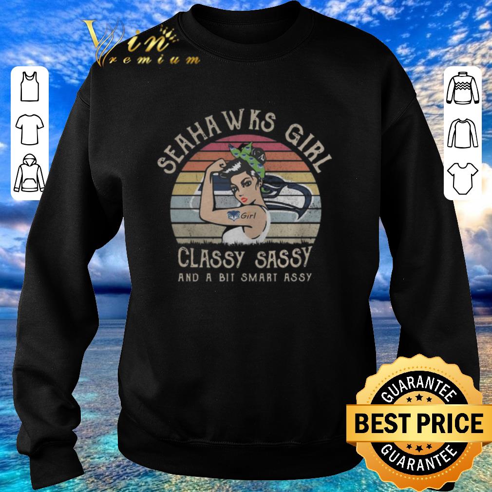 Premium Vintage Seahawks girl classy sassy and a bit smart assy shirt 4 - Premium Vintage Seahawks girl classy sassy and a bit smart assy shirt