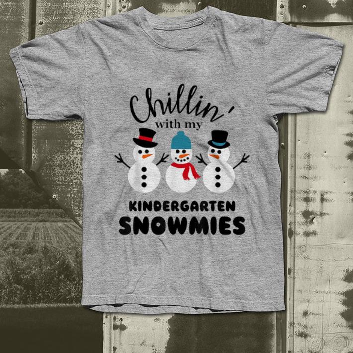 Pretty Christmas Chillin With My Kindergarten Snowmies shirt 4 - Pretty Christmas Chillin' With My Kindergarten Snowmies shirt