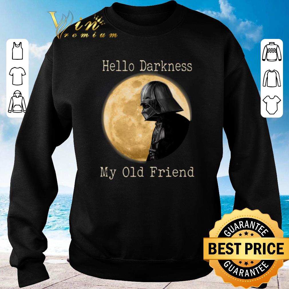 Pretty Darth Vader moon Hello darkness my old friend shirt sweater 4 - Pretty Darth Vader moon Hello darkness my old friend shirt sweater
