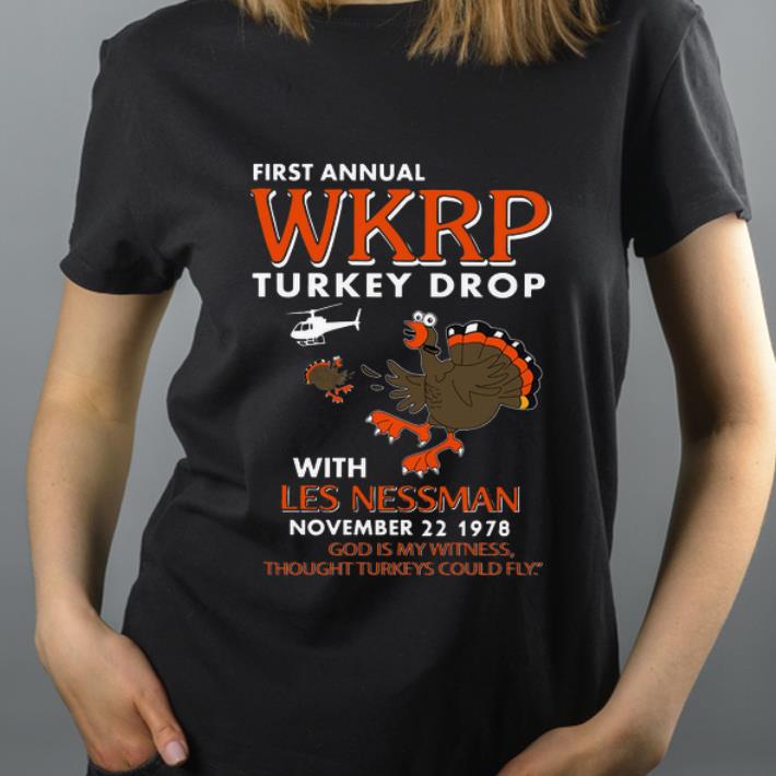 Pretty First Annual Wkrp Turkey Drop With Les Nessman November 22 1978 shirt 4 - Pretty First Annual Wkrp Turkey Drop With Les Nessman November 22 1978 shirt