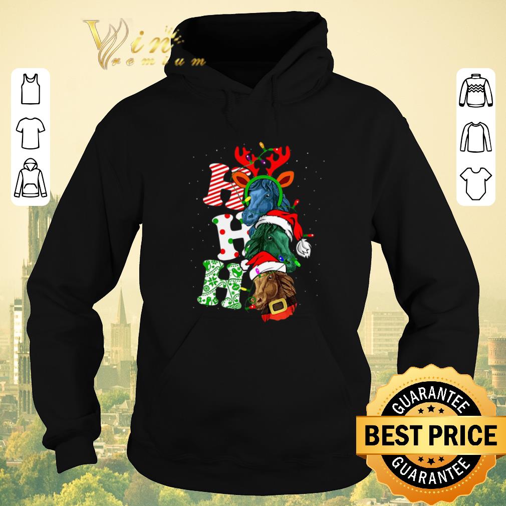 Pretty Ho Ho Ho Santa Horse Christmas shirt sweter Pretty Ho Ho Ho Santa Horse Christmas shirt sweter 4 - Pretty Ho Ho Ho Santa Horse Christmas shirt sweter