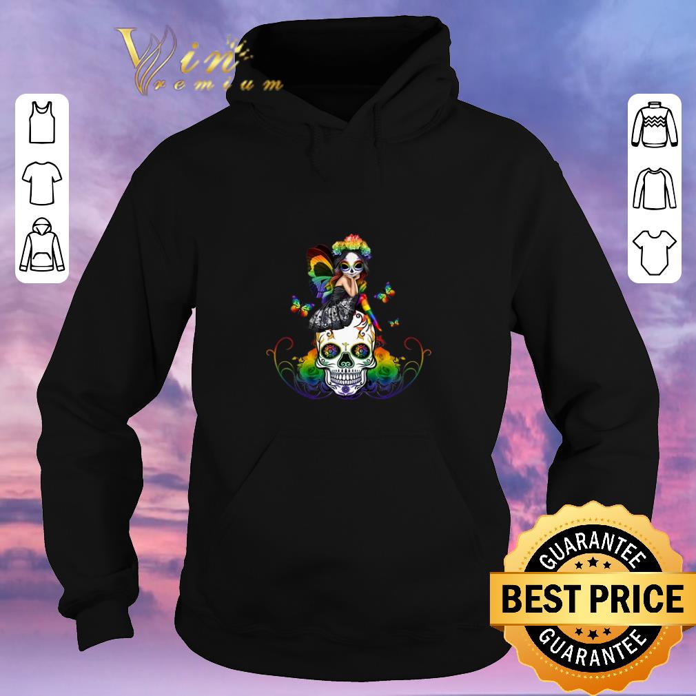Pretty LGBT Sugar Skull Girl shirt 4 - Pretty LGBT Sugar Skull Girl shirt