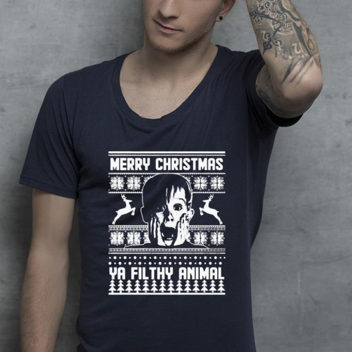 Pretty Merry christmas Ya Filthy Animal ugly christmas shirt 4 - Pretty Merry christmas Ya Filthy Animal ugly christmas shirt