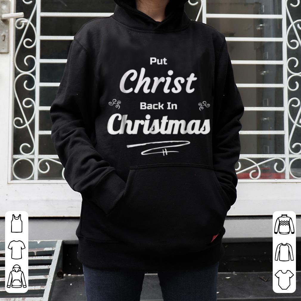 Pretty Put Christ Back In Christmas shirt 4 - Pretty Put Christ Back In Christmas shirt