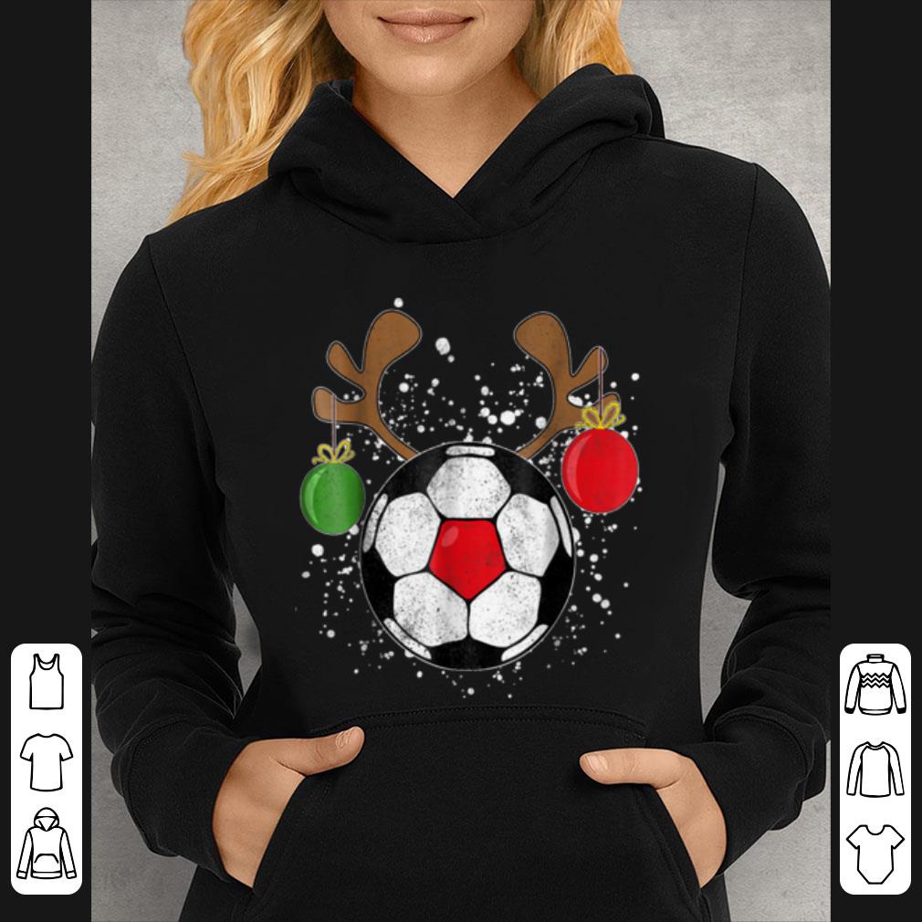 Pretty Reindeer Soccer Christmas Rednose Pajama shirt 4 - Pretty Reindeer Soccer Christmas Rednose Pajama shirt