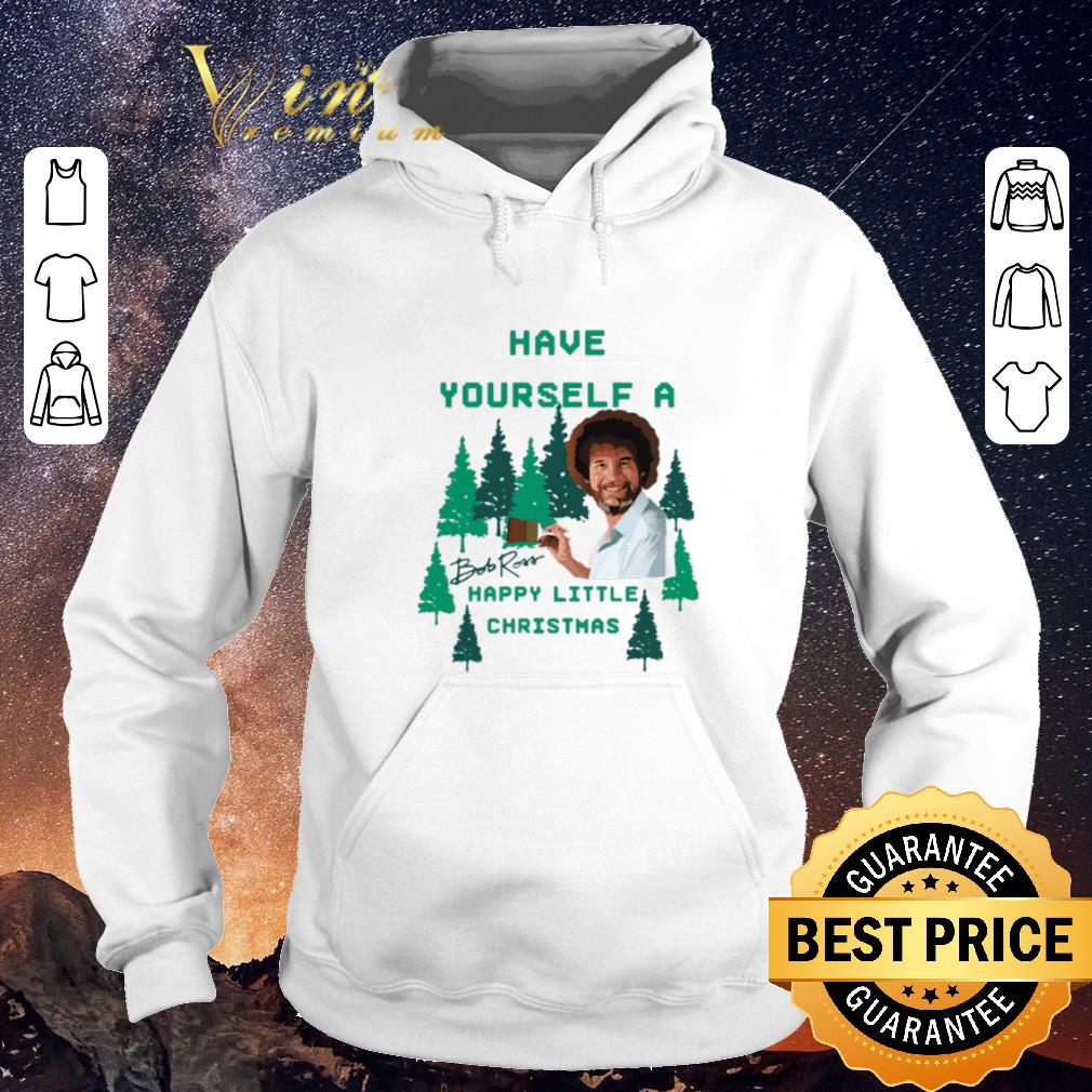 Pretty Signature Bob Ross Have yourself a happy little Christmas shirt Pretty Signature Bob Ross Have yourself a happy little Christmas shirt 4 - Pretty Signature Bob Ross Have yourself a happy little Christmas shirt