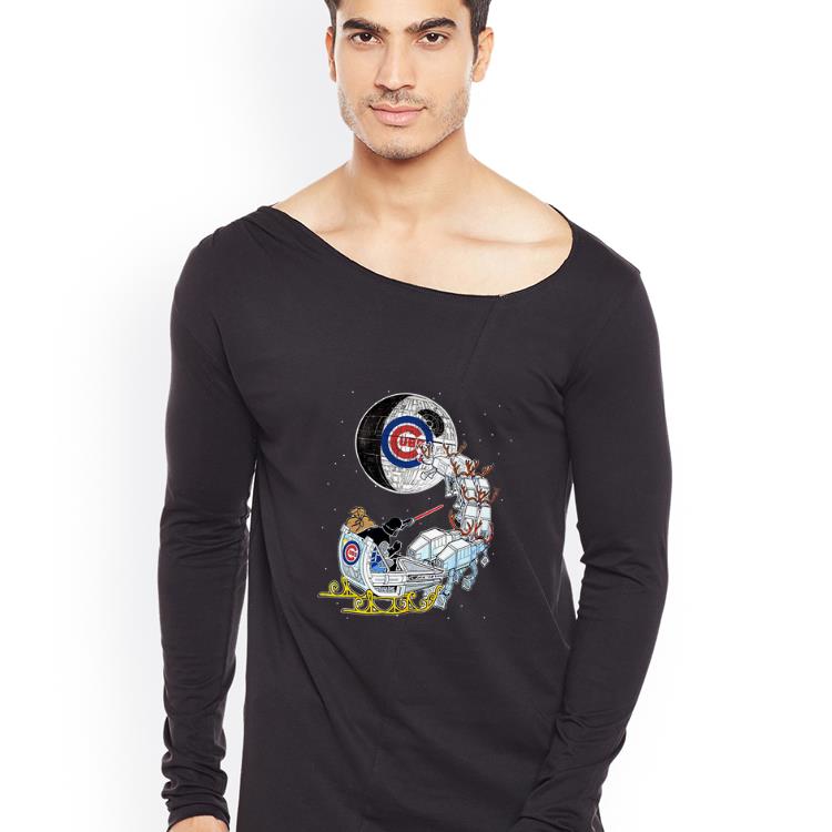 Pretty Star Wars Christmas Darth Vader Santa s Sleigh Chicago Cubs shirt 4 - Pretty Star Wars Christmas Darth Vader Santa’s Sleigh Chicago Cubs shirt