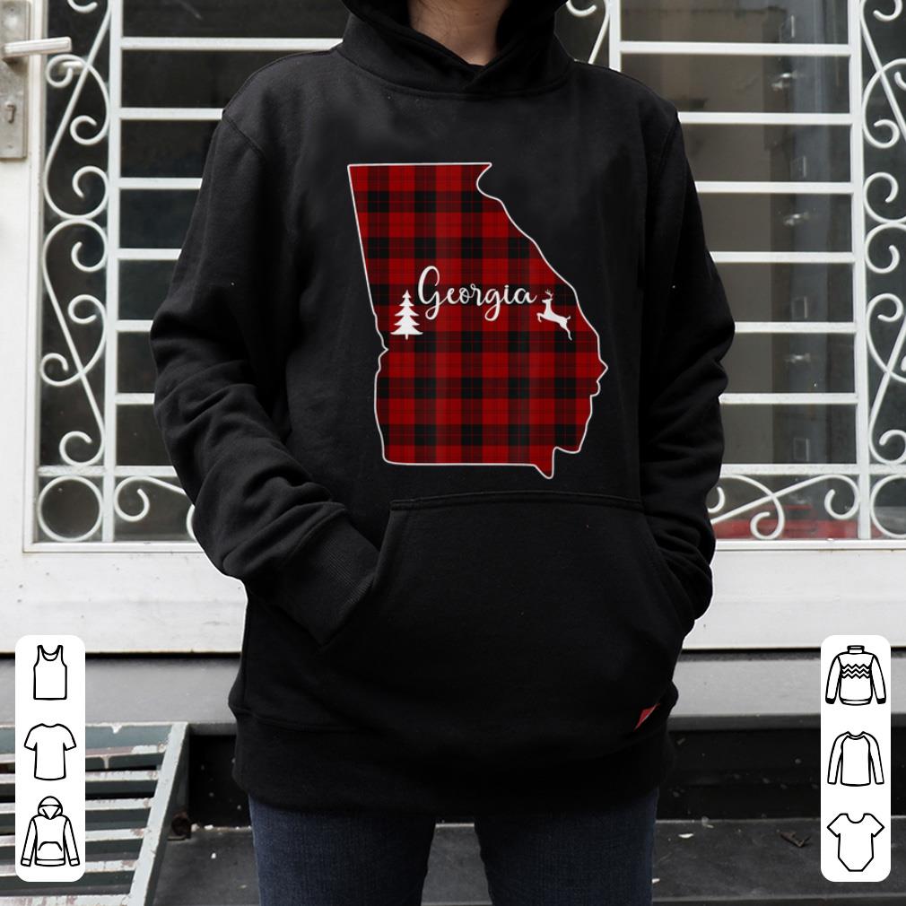 Pretty Xmas Presents for Mom Dad Red Plaid Deer Tree Georgia State shirt 4 - Pretty Xmas Presents for Mom Dad Red Plaid Deer Tree Georgia State shirt