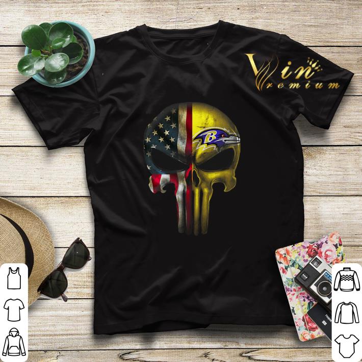 Punisher Skull American flag Baltimore Ravens shirt sweater Punisher Skull American flag Baltimore Ravens shirt sweater 4 - Punisher Skull American flag Baltimore Ravens shirt sweater