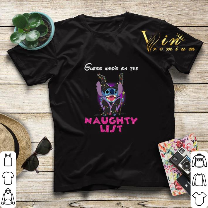 Stitch Maleficent Guess who's on the Naughty List shirt sweater Stitch Maleficent Guess who s on the Naughty List shirt sweater 4 - Stitch Maleficent Guess who's on the Naughty List shirt sweater
