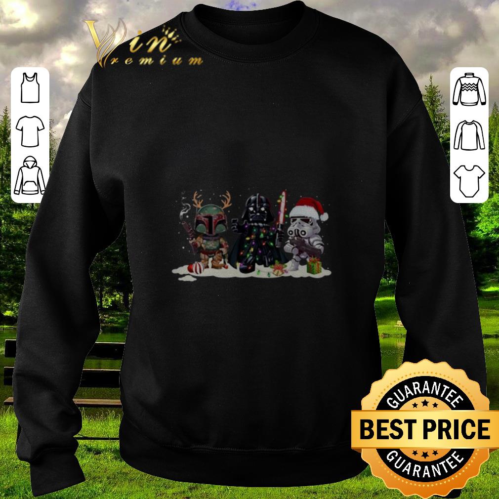 Stormtrooper Boba Fett Darth Vader Christmas shirt 4 - Stormtrooper Boba Fett Darth Vader Christmas shirt