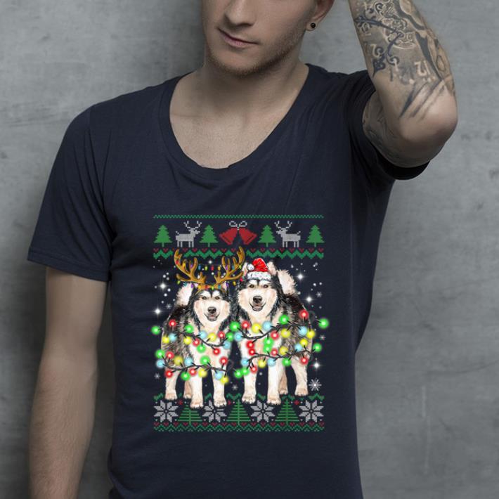 Top Alaskan Malamute Ugly Christmas Dog Funny Christmas Gifts shirt 4 - Top Alaskan Malamute Ugly Christmas Dog Funny Christmas Gifts shirt