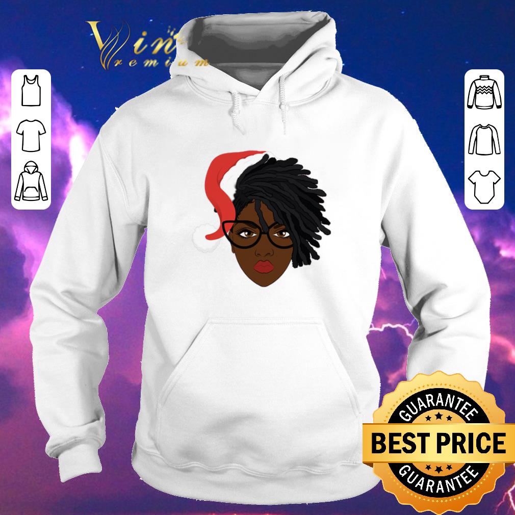 Top Black Women Locs Dreadlock Santa Hat Christmas shirt sweater 4 - Top Black Women Locs Dreadlock Santa Hat Christmas shirt sweater