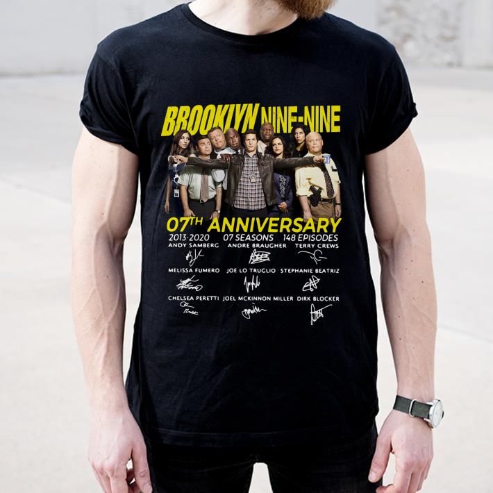 Top Brooklyn Nine Nine 07th Anniversary Signatures shirt 4 - Top Brooklyn Nine-Nine 07th Anniversary Signatures shirt
