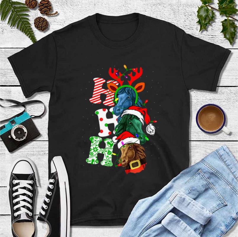 Top Horses Ho Ho Ho Christmas shirt 4 - Top Horses Ho Ho Ho Christmas shirt