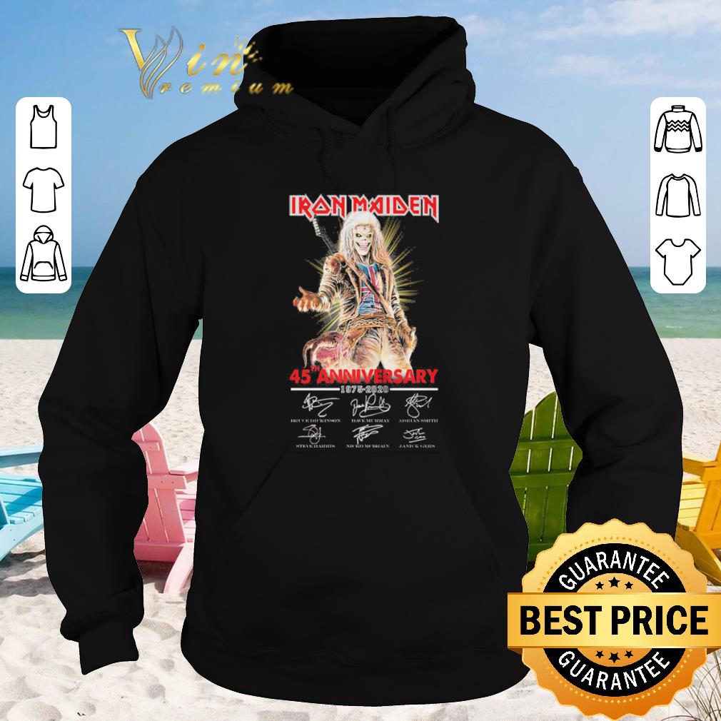 Top Iron Maiden 45th anniversary 1975 2020 signatures shirt sweater 2019 4 - Top Iron Maiden 45th anniversary 1975-2020 signatures shirt sweater 2019