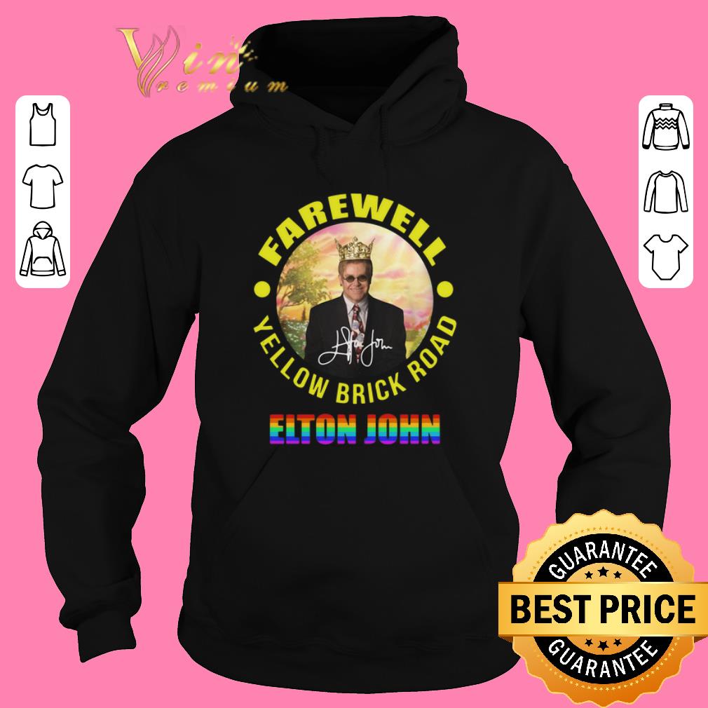 Top LGBT Elton John Farewell Yellow Brick Road signature shirt sweater 2019 4 - Top LGBT Elton John Farewell Yellow Brick Road signature shirt sweater 2019