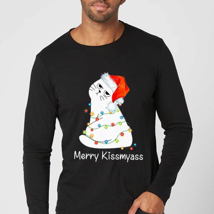 Top Merry Kissmyass Cat Lover Christmas shirt 4 - Top Merry Kissmyass Cat Lover Christmas shirt