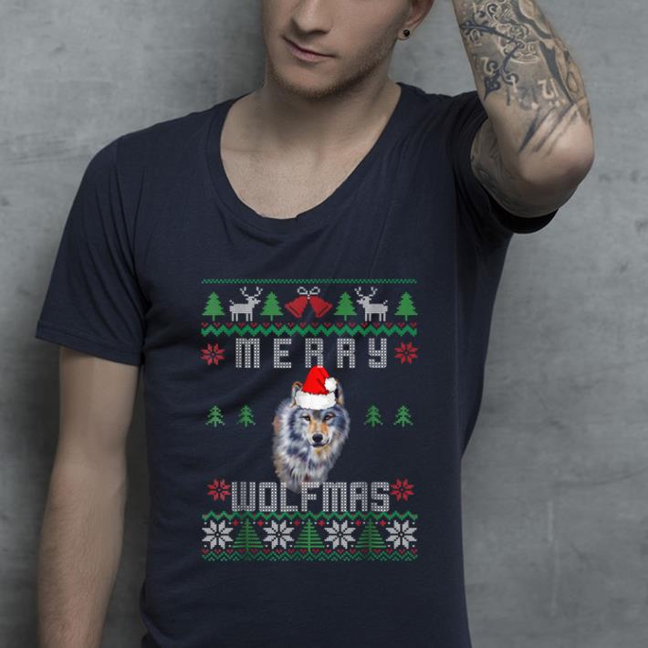 Top Wolf Merry Wolfmas Christmas Wolf shirt 4 - Top Wolf Merry Wolfmas Christmas Wolf shirt