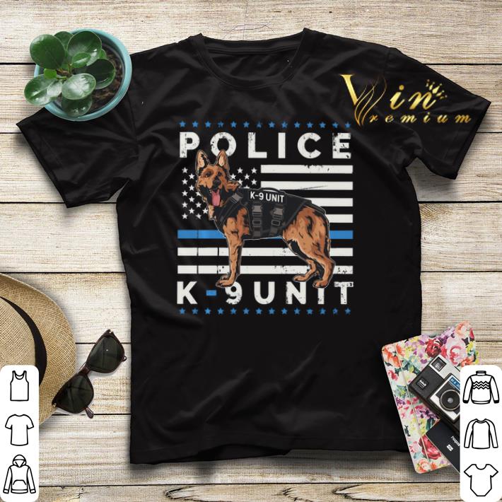 American Flag German Shepherd K-9 Unit Police Thin Blue Line shirt American Flag German Shepherd K 9 Unit Police Thin Blue Line shirt 4 - American Flag German Shepherd K-9 Unit Police Thin Blue Line shirt