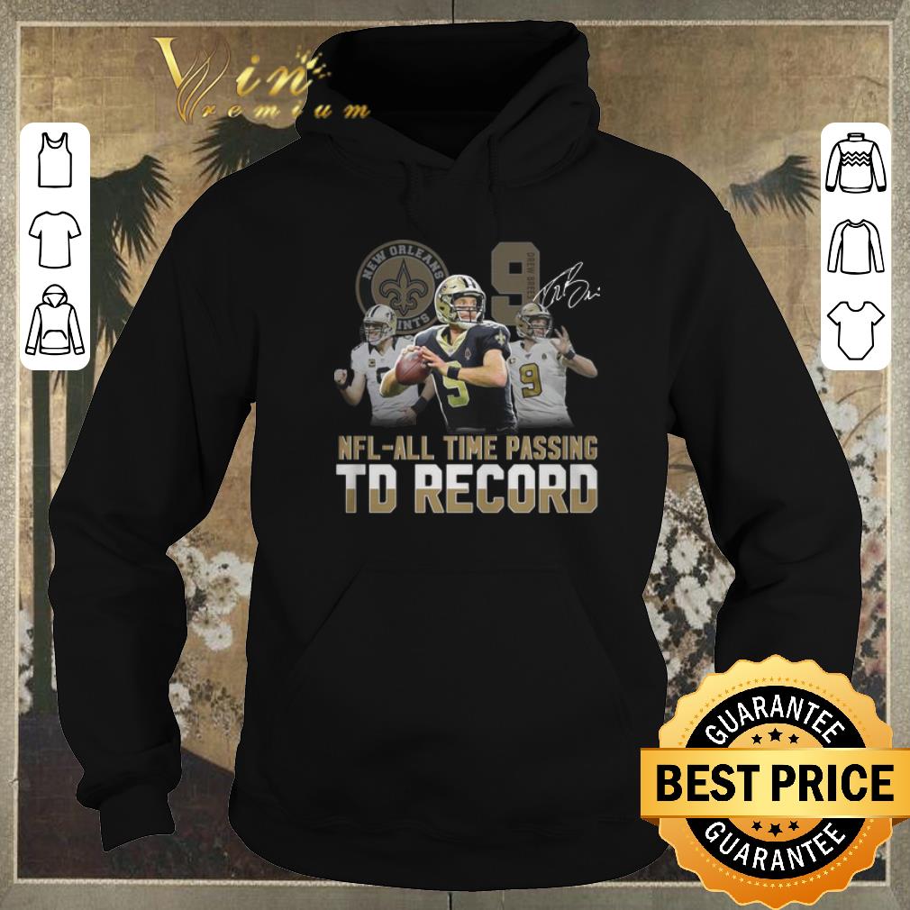 Awesome 9 Drew Brees Saints signed NFL all time passing to record shirt sweater 4 - Awesome 9 Drew Brees Saints signed NFL all time passing to record shirt sweater