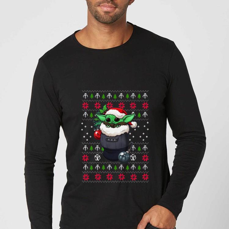 Awesome Baby Yoda Santa Stocking Ugly Christmas shirt 4 - Awesome Baby Yoda Santa Stocking Ugly Christmas shirt