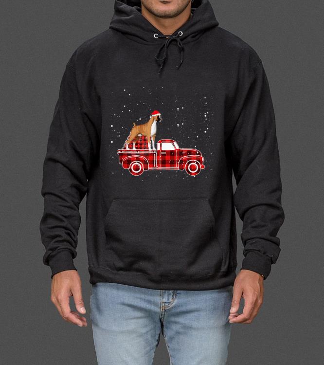Awesome Boxer Buffalo Plaid Truck Xmas Boxer Christmas Pajama Gift sweater 4 - Awesome Boxer Buffalo Plaid Truck Xmas Boxer Christmas Pajama Gift sweater