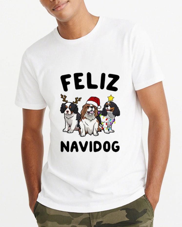 Awesome Cavalier King Charles Spaniel Feliz Navidog Christmas shirt 4 - Awesome Cavalier King Charles Spaniel Feliz Navidog Christmas shirt