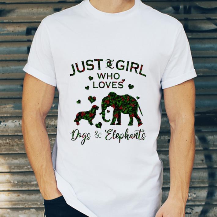 Awesome Just A Girl Who Love Dog And Elephants shirt 4 - Awesome Just A Girl Who Love Dog And Elephants shirt