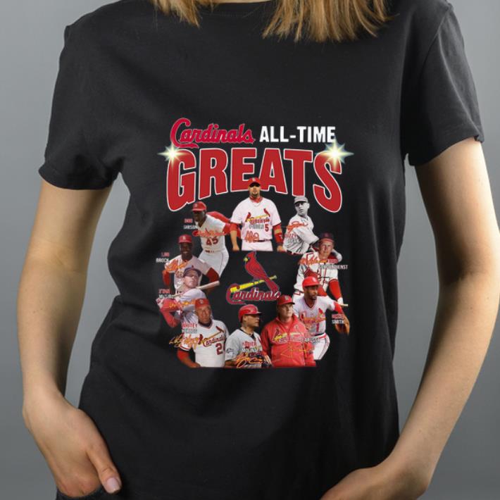 Awesome St Louis Cardinals all time great players signatures shirt 4 - Awesome St. Louis Cardinals all time great players signatures shirt