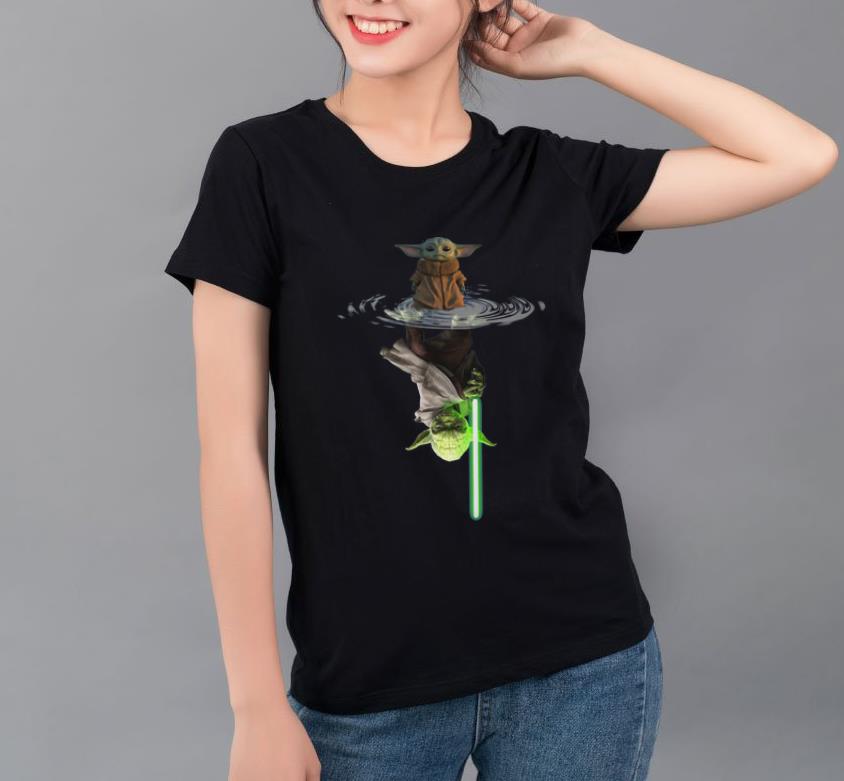 Awesome Star Wars Baby Yoda Water Reflection Mirror shirt 4 - Awesome Star Wars Baby Yoda Water Reflection Mirror shirt