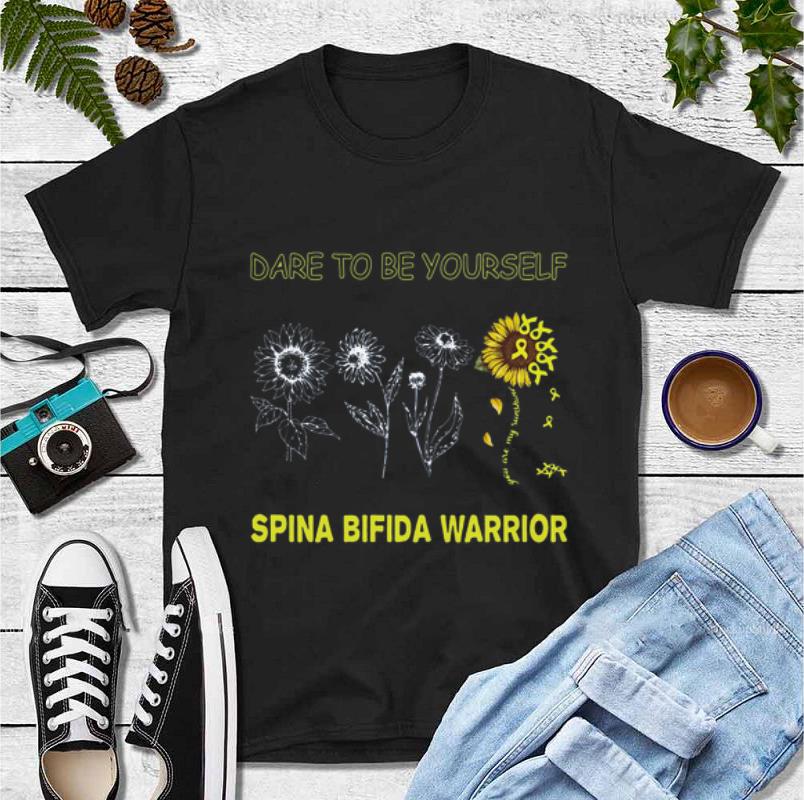 Awesome Sunflowers dare to be yourself spina bifida warrior shirt 4 - Awesome Sunflowers dare to be yourself spina bifida warrior shirt