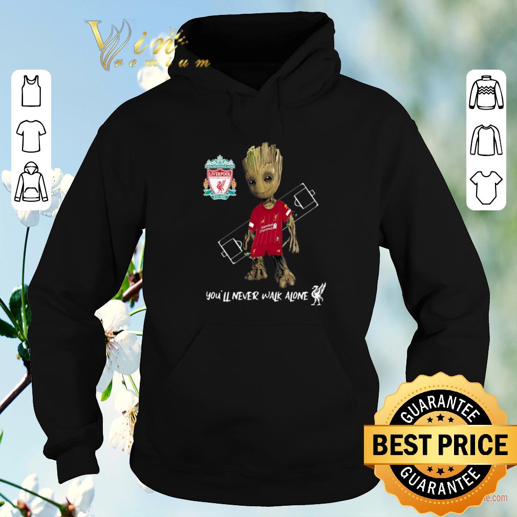 Awesome You ll Never Walk Alone Baby Groot Little Liverpool shirt 4 - Awesome You'll Never Walk Alone Baby Groot Little Liverpool shirt