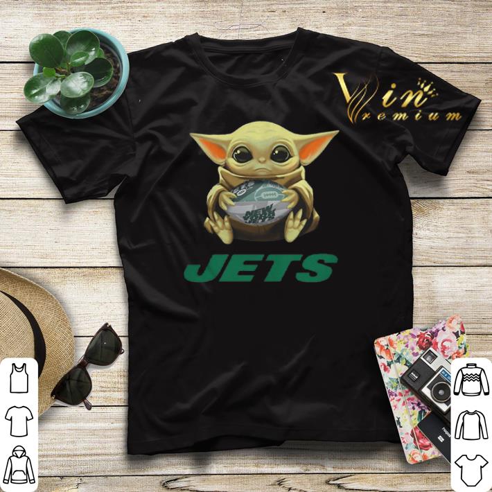Baby Yoda hug New York Jets Star Wars Mandalorian shirt sweater 4 - Baby Yoda hug New York Jets Star Wars Mandalorian shirt sweater