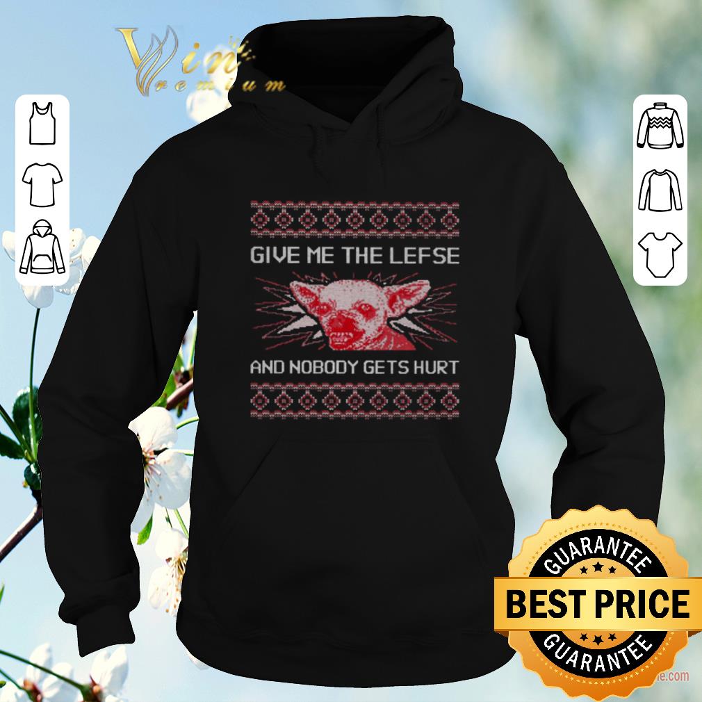 Chihuahua give me the lefse and nobody gets hurt ugly Christmas shirt sweater 4 - Chihuahua give me the lefse and nobody gets hurt ugly Christmas shirt sweater